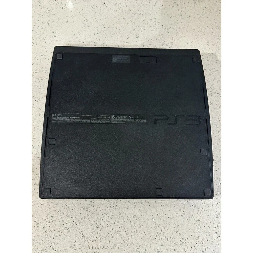 Sony PlayStation 3 PS3 CECH-2001a Console W/1 Controller Cords Games TESTED